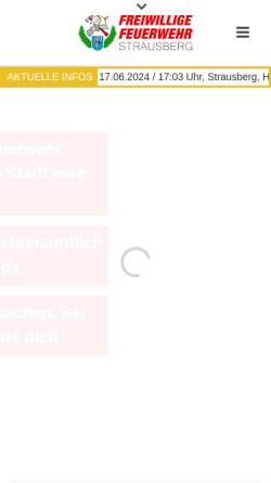 Vorschau der mobilen Webseite feuerwehr-strausberg.de, Förderverein 