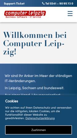 Vorschau der mobilen Webseite www.computer-leipzig.com, Computer Leipzig, Inh. David Guttmann