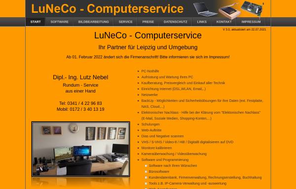 Vorschau von www.luneco.de, LuNeCo Computerservice