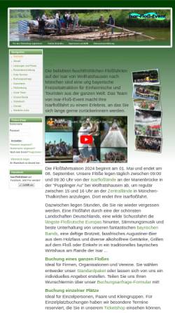 Vorschau der mobilen Webseite www.isar-floss-event.de, Isar-Floß-Event Detlef Hermann