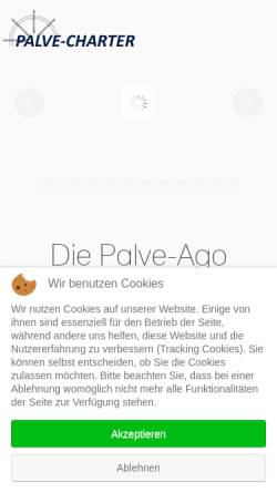 Vorschau der mobilen Webseite www.palve-charter.de, Palve-Charter