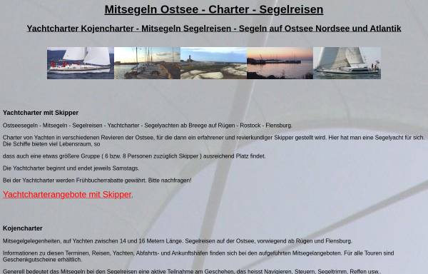 Vorschau von www.segelnostsee.de, Advance-Yachtcharter Agentur