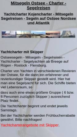 Vorschau der mobilen Webseite www.segelnostsee.de, Advance-Yachtcharter Agentur