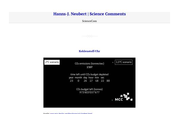 Vorschau von www.sciencecom.eu, Neubert, Hanns-J.