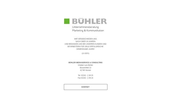 Vorschau von www.buehler-mediaservice.de, Bühler Mediaservice & Consulting