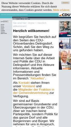 Vorschau der mobilen Webseite www.cdu-delingsdorf.de, CDU-Ortsverband Delingsdorf