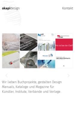 Vorschau der mobilen Webseite www.okapidesign.com, okapidesign
