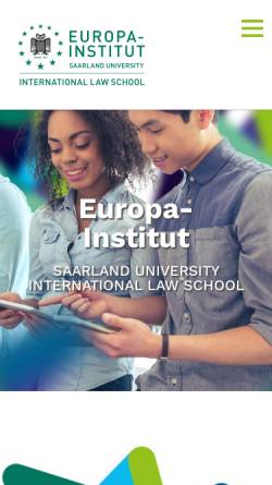 Vorschau der mobilen Webseite europainstitut.de, Europa-Institut der Universität des Saarlandes