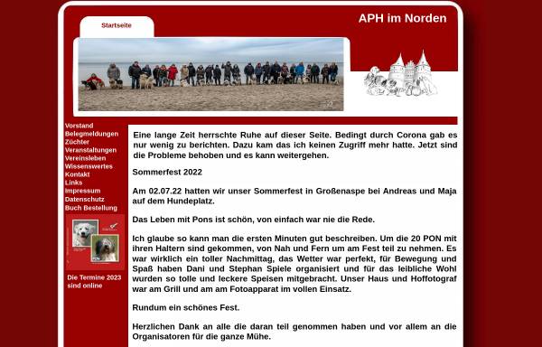 Vorschau von www.aph-imnorden.de, APH - Landesgruppe im Norden