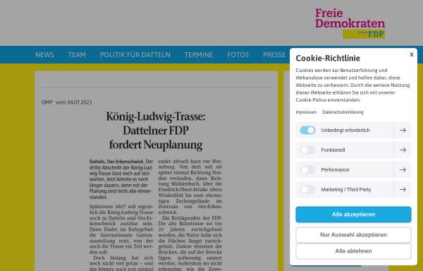 Vorschau von www.fdp-datteln.de, FDP Datteln
