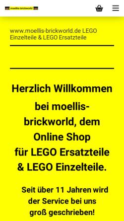 Vorschau der mobilen Webseite moellis-brickworld.de, Moellis-Brickworld, Sven Möller-Mahler