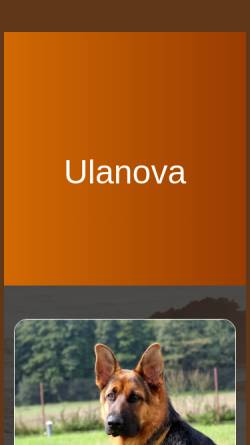 Vorschau der mobilen Webseite www.ulanova.ch, Ulanova