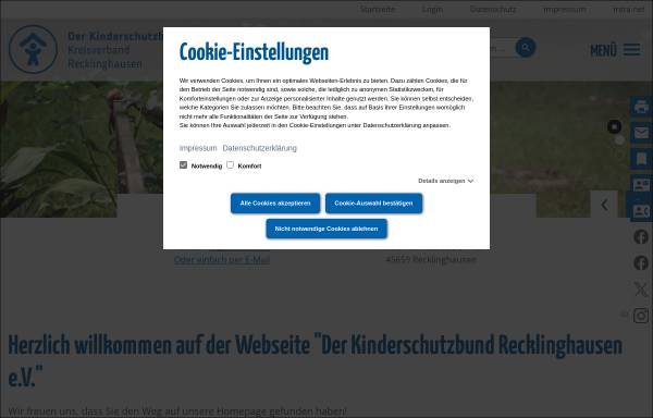 Vorschau von kinderschutzbund-recklinghausen.de, Deutscher Kinderschutzbund e.V. - Ortsverband