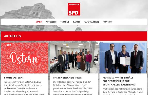 Vorschau von spd-recklinghausen.de, SPD-Stadtverband Recklinghausen