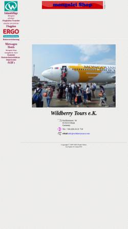 Vorschau der mobilen Webseite www.wildberrytours.com, Wildberry Tours Bonn