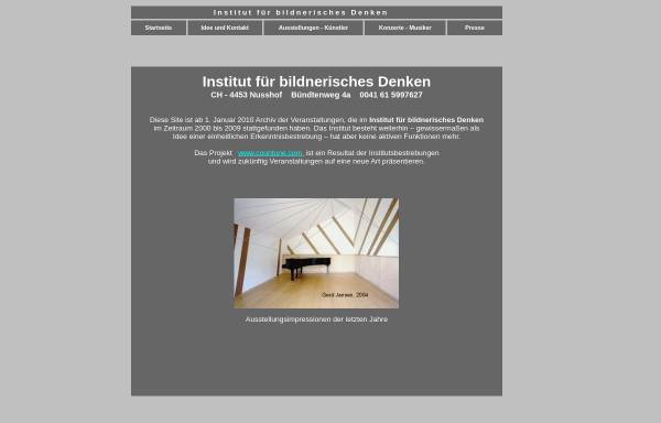 Vorschau von www.institut-fuer-bildnerisches-denken.de, Institut für bildnerisches Denken