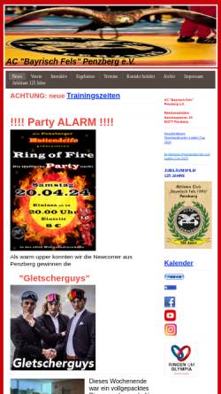 Vorschau der mobilen Webseite www.ac-penzberg.de, Athletenclub Penzberg (AC-Penzberg)