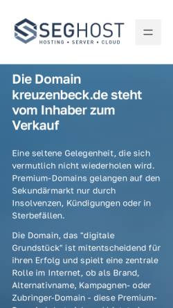 Vorschau der mobilen Webseite www.kreuzenbeck.de, Griechische Inseln [Hans-Dieter Kreuzenbeck]