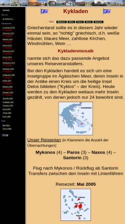 Vorschau der mobilen Webseite www.felge-md.de, Inselspringen als Pauschalreise [Brigitte Felgenhauer]