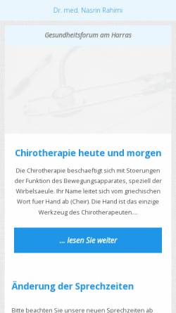 Vorschau der mobilen Webseite www.gesundheitsforum-am-harras.de, Dr. med. Karl W. Beck
