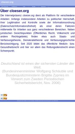 Vorschau der mobilen Webseite www.cloeser.org, Cloeser.org