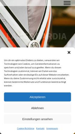 Vorschau der mobilen Webseite kdstv-langobardia.de, Langobardia (München) zu Bayreuth