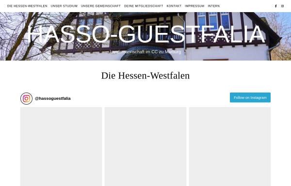 Vorschau von www.hagu.de, Hasso-Guestfalia zu Marburg