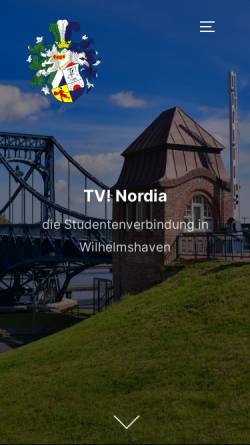 Vorschau der mobilen Webseite www.tv-nordia.de, Nordia zu Wilhelmshaven