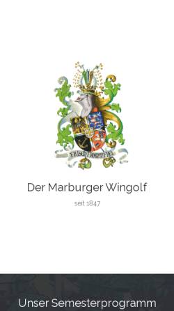 Vorschau der mobilen Webseite www.marburgerwingolf.de, Marburger Wingolf