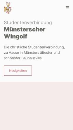 Vorschau der mobilen Webseite www.muensterscher-wingolf.de, Münsterscher Wingolf