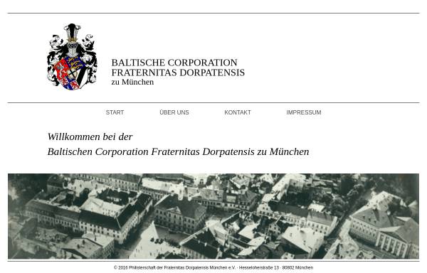 Vorschau von www.fdm.org, Fraternitas Dorpatensis zu München