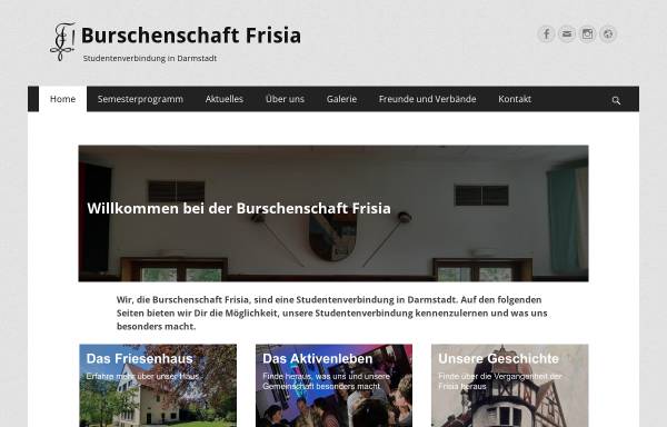 Vorschau von www.burschenschaft-frisia.de, Frisia zu Darmstadt