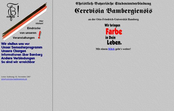 Vorschau von www.cerevisia-bambergiensis.de, Cerevisia zu Bamberg