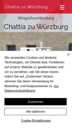 Vorschau der mobilen Webseite www.wingolf-wuerzburg.de, Chattia zu Würzburg