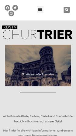 Vorschau der mobilen Webseite www.churtrier.de, Churtrier zu Trier