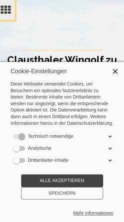 Vorschau der mobilen Webseite www.clzm.de, Clausthaler Wingolf zu Marburg