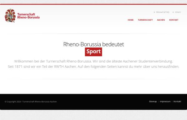 Vorschau von www.rheno-borussia.rwth-aachen.de, Rheno-Borussia zu Aachen
