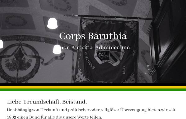 Vorschau von www.corps-baruthia.de, Baruthia Erlangen