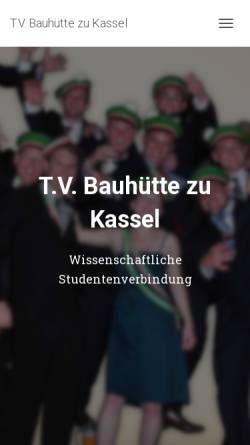 Vorschau der mobilen Webseite www.tvbauhuette.de, Bauhütte zu Kassel