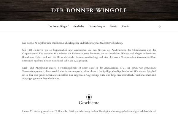 Vorschau von www.bonner-wingolf.de, Bonner Wingolf