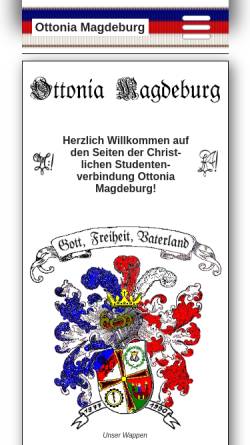 Vorschau der mobilen Webseite www.ottonia-magdeburg.de, Ottonia Magdeburg im Wingolfsbund