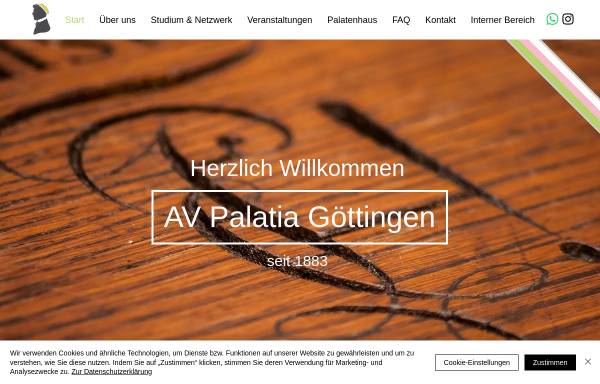 Vorschau von www.palatia-goettingen.de, Palatia zu Göttingen