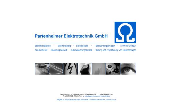 Vorschau von www.partenheimer-elektrotechnik.de, Partenheimer Elektrotechnik GmbH
