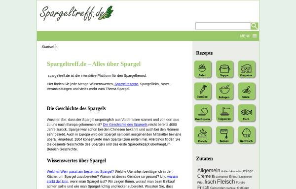 Vorschau von www.spargeltreff.de, spargeltreff.de - Treffpunkt für Spargelfreunde