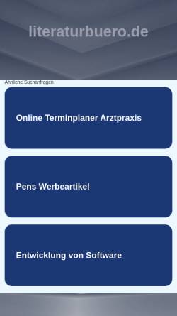Vorschau der mobilen Webseite www.literaturbuero.de, Jutta Weber-Bock