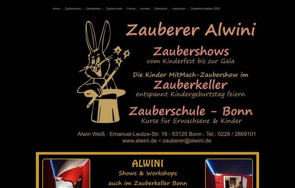 Vorschau von www.alwini.de, Alwini Zauberschule