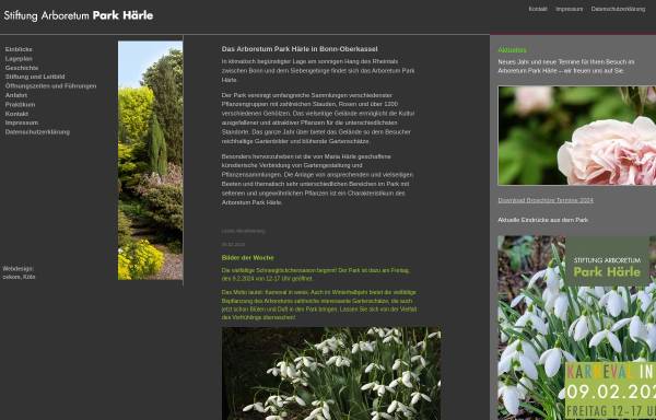 Vorschau von www.arboretum-haerle.de, Stiftung Arboretum 