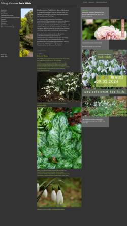Vorschau der mobilen Webseite www.arboretum-haerle.de, Stiftung Arboretum 