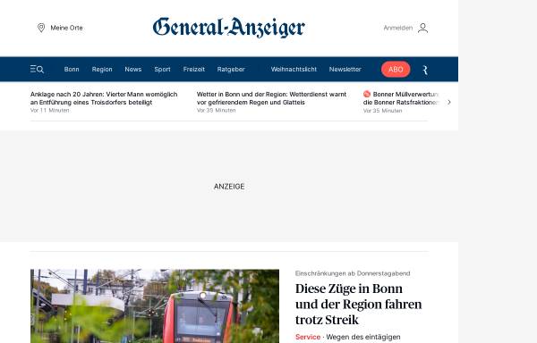 Vorschau von www.general-anzeiger-bonn.de, General-Anzeiger Bonn