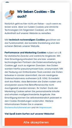 Vorschau der mobilen Webseite www.dadirekt.de, DA Direkt - Deutsche Allgemeine Versicherung AG